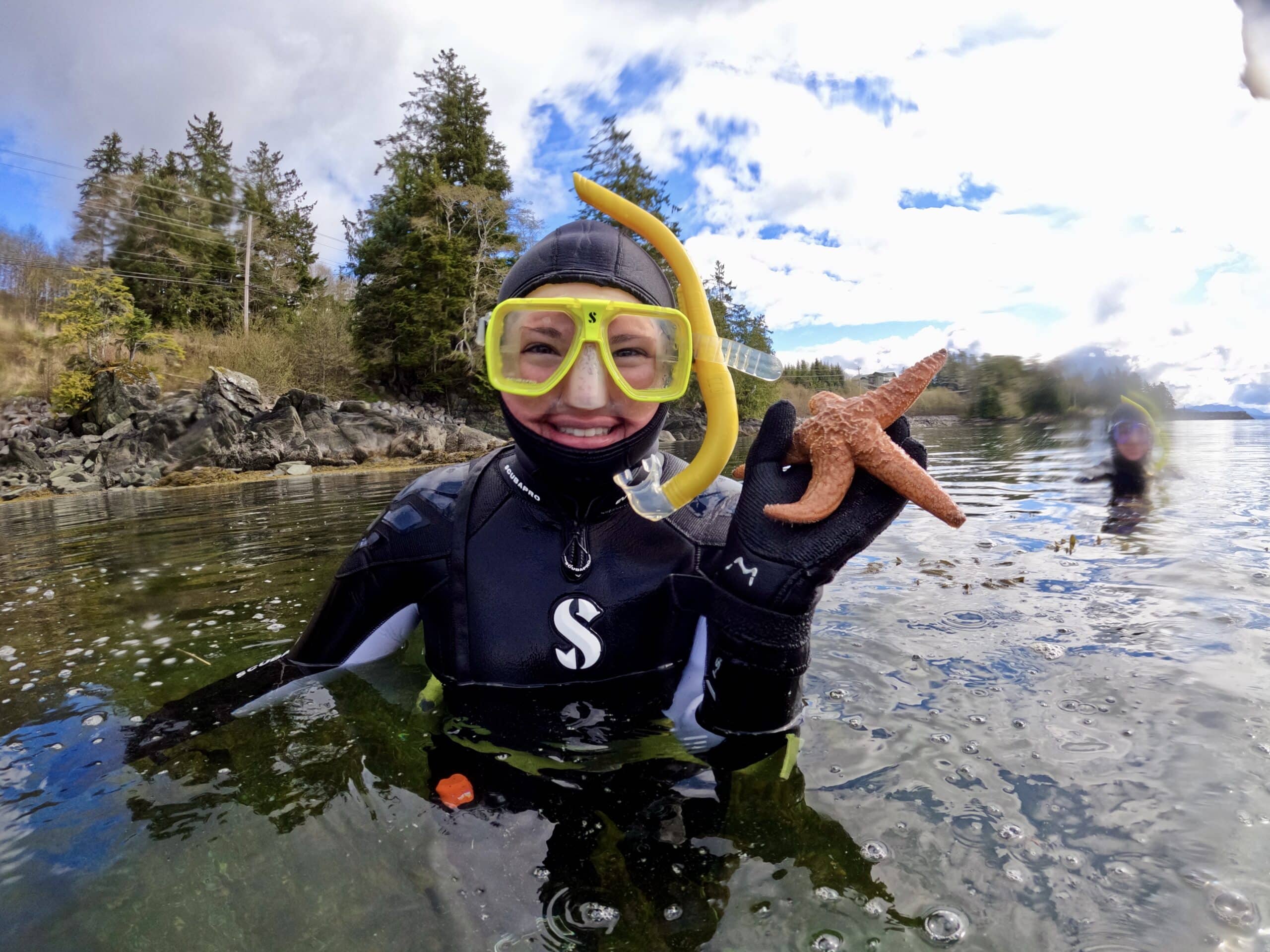 Snorkeler at The Mountain Point Snorkeling Adventure