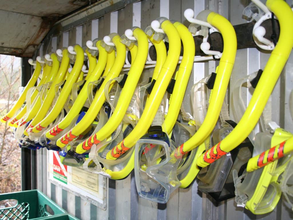 Scubapro masks and snorkels at Snorkel Alaska in Ketchikan